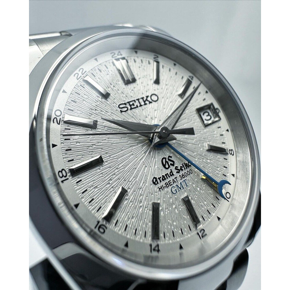 Custom Grand Seiko Mod Premium White GS GMT SBGJ001 36mm E S Watches